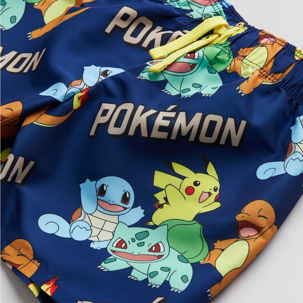 H&M Pokémon Blue Kids Swim Shorts - Picture 2 of 10